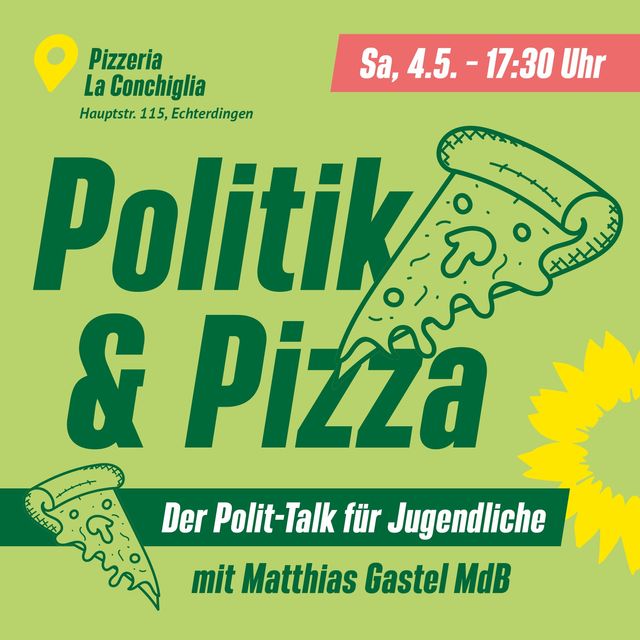 "Politik und Pizza" für junge Leute in Leinfelden-Echterdingen